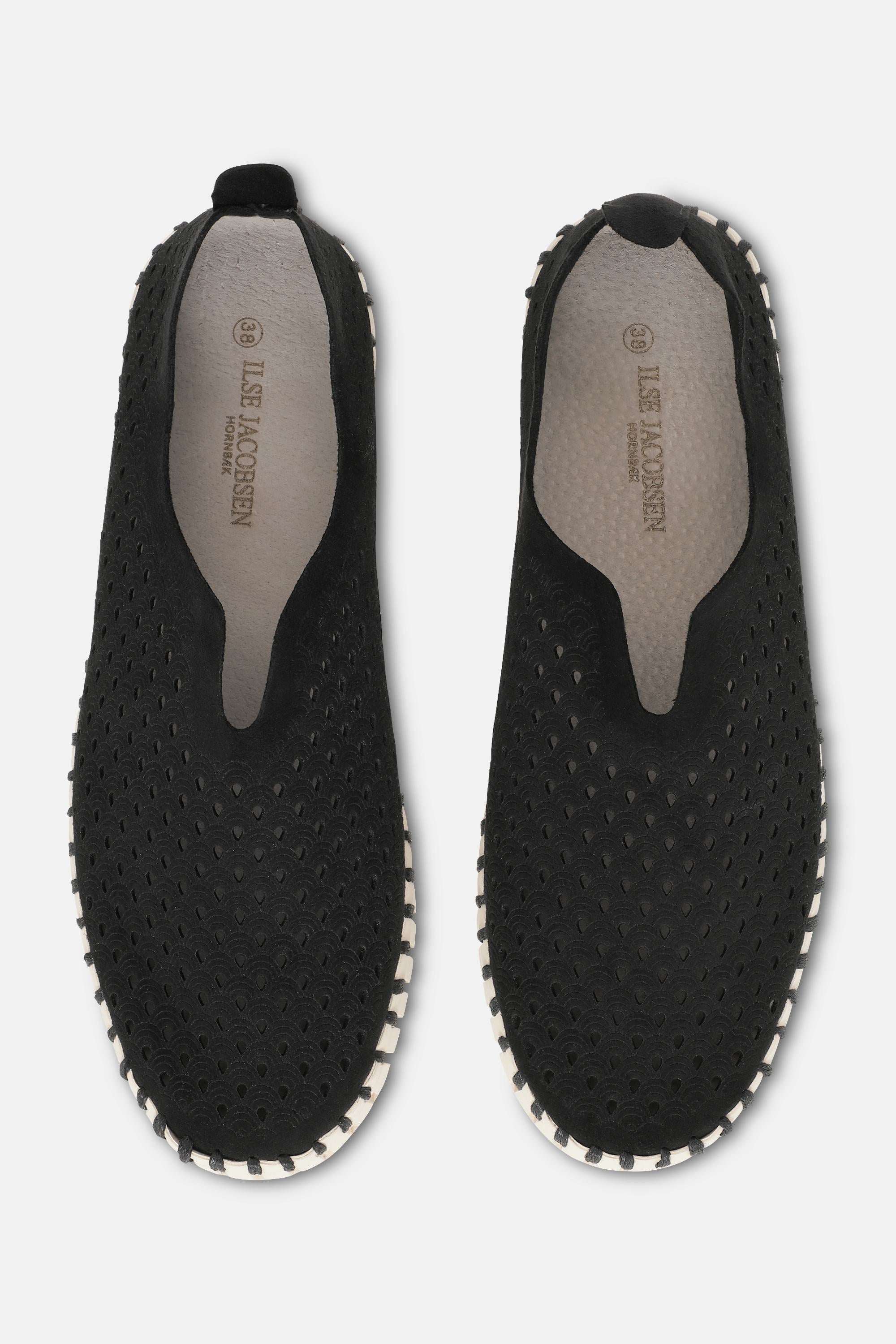 Platform Tulip Flats - Black