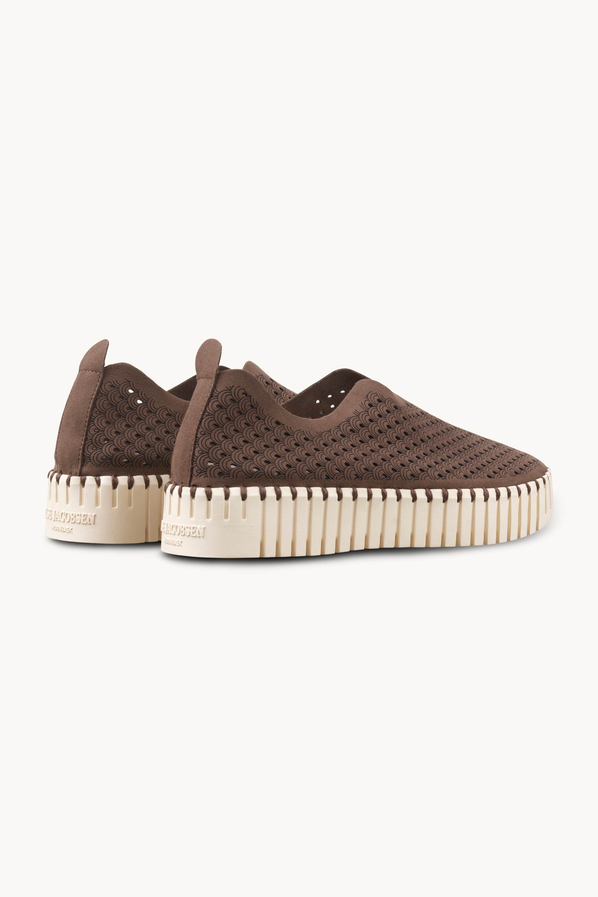 Platform Tulip Flats - Brown Pearled Ivory