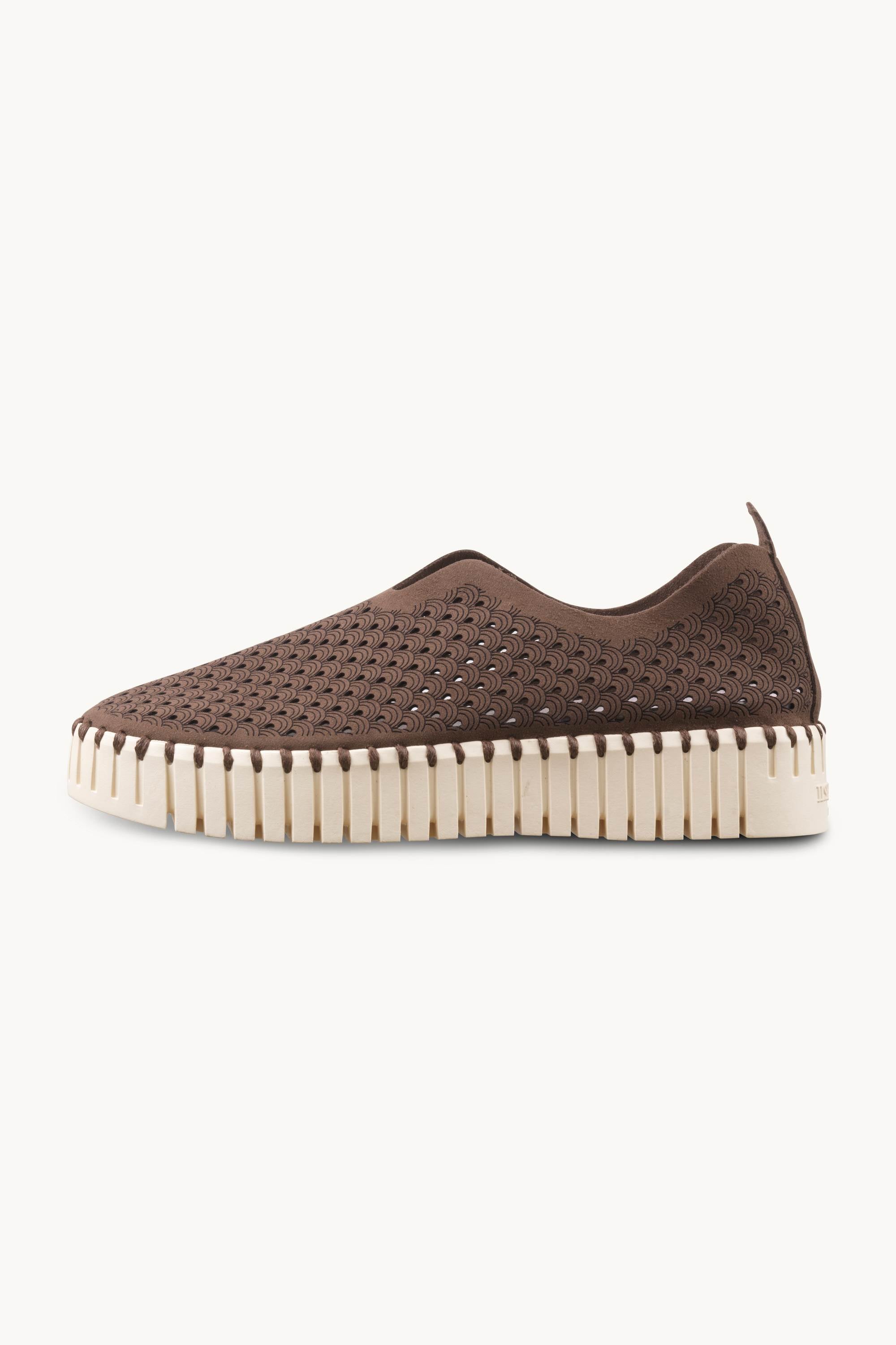 Platform Tulip Flats - Brown Pearled Ivory