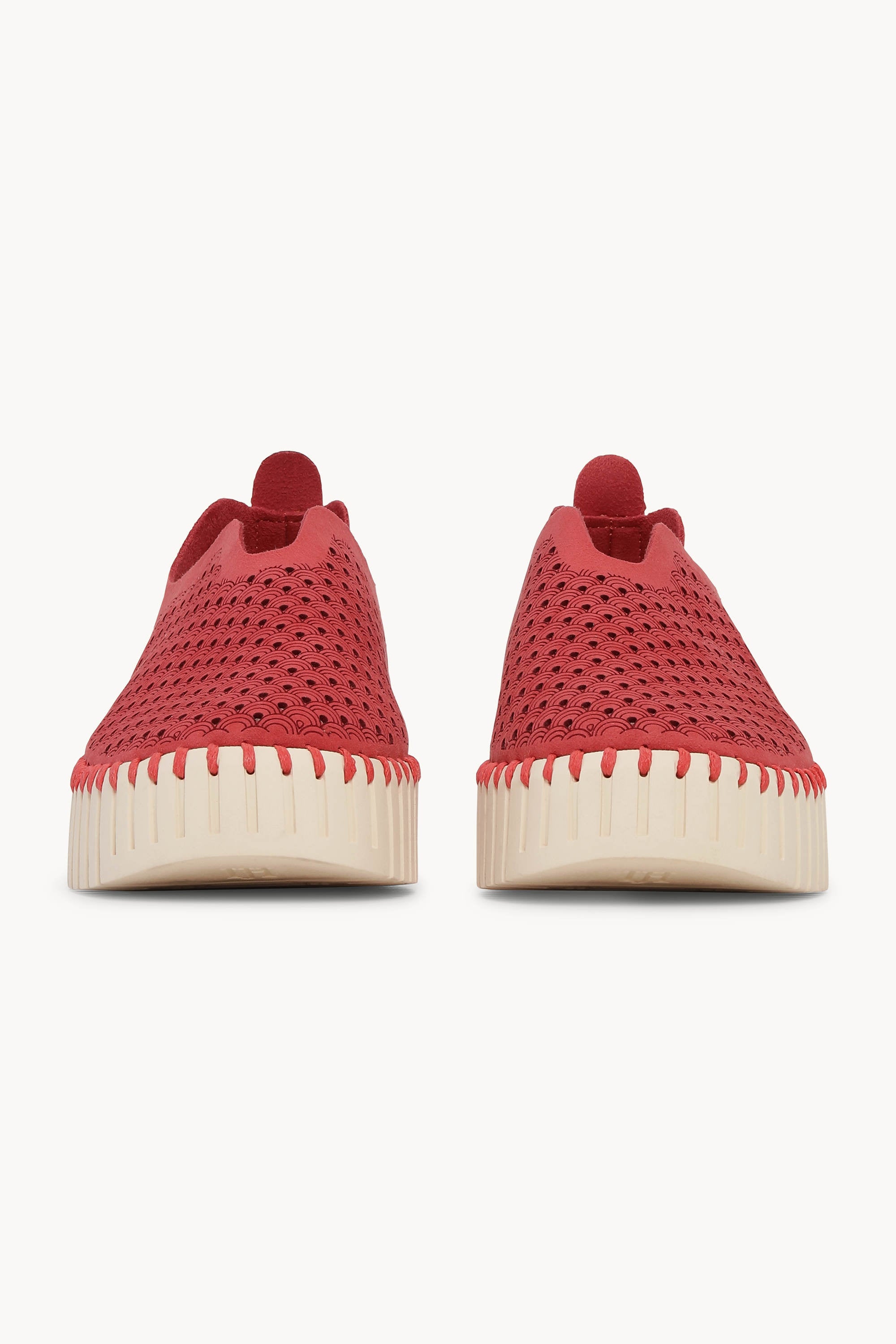 Platform Tulip Flats - Baked Apple Pearled Ivory