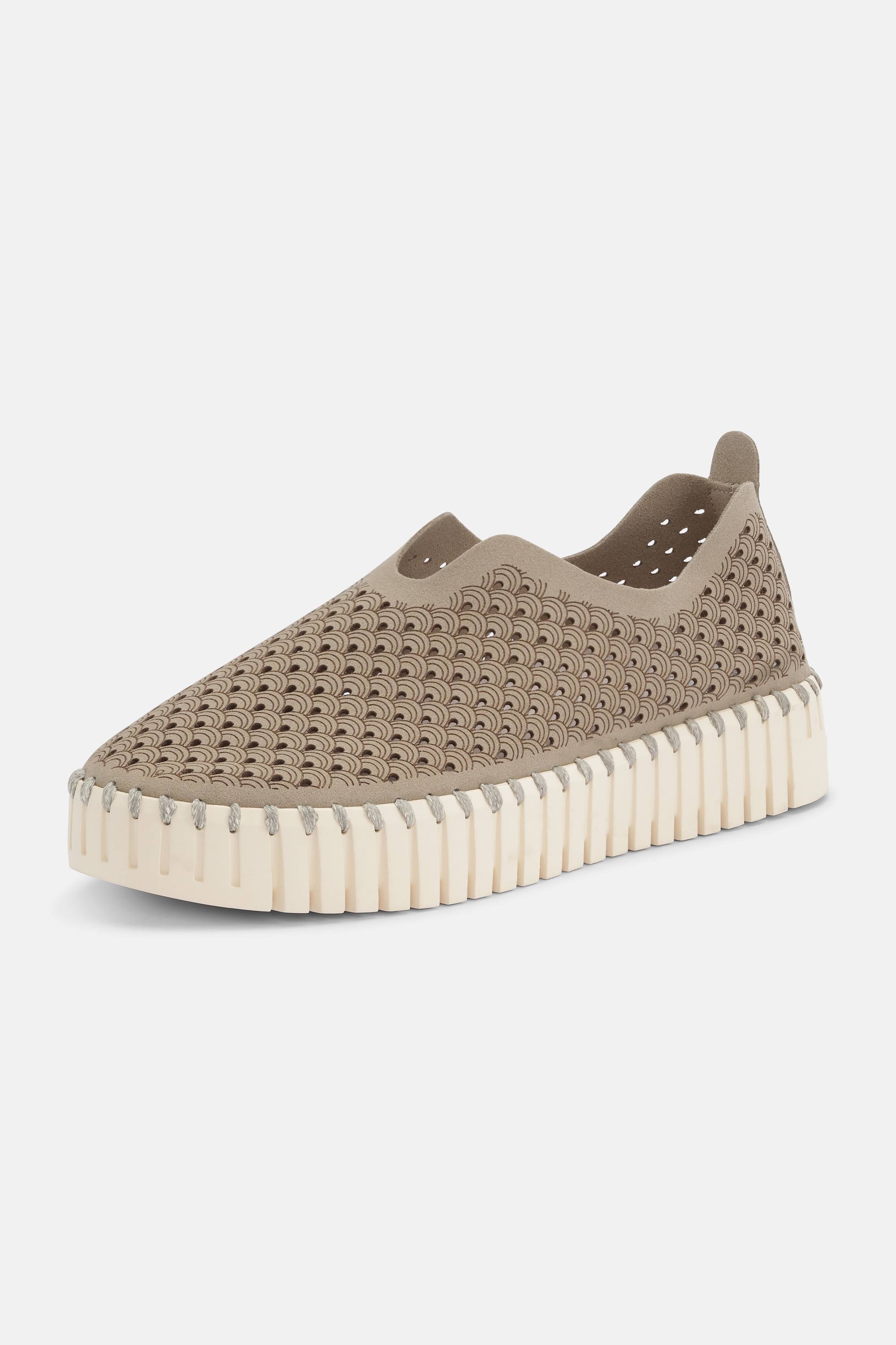 Platform Tulip Flats - Coriander Pearled Ivory