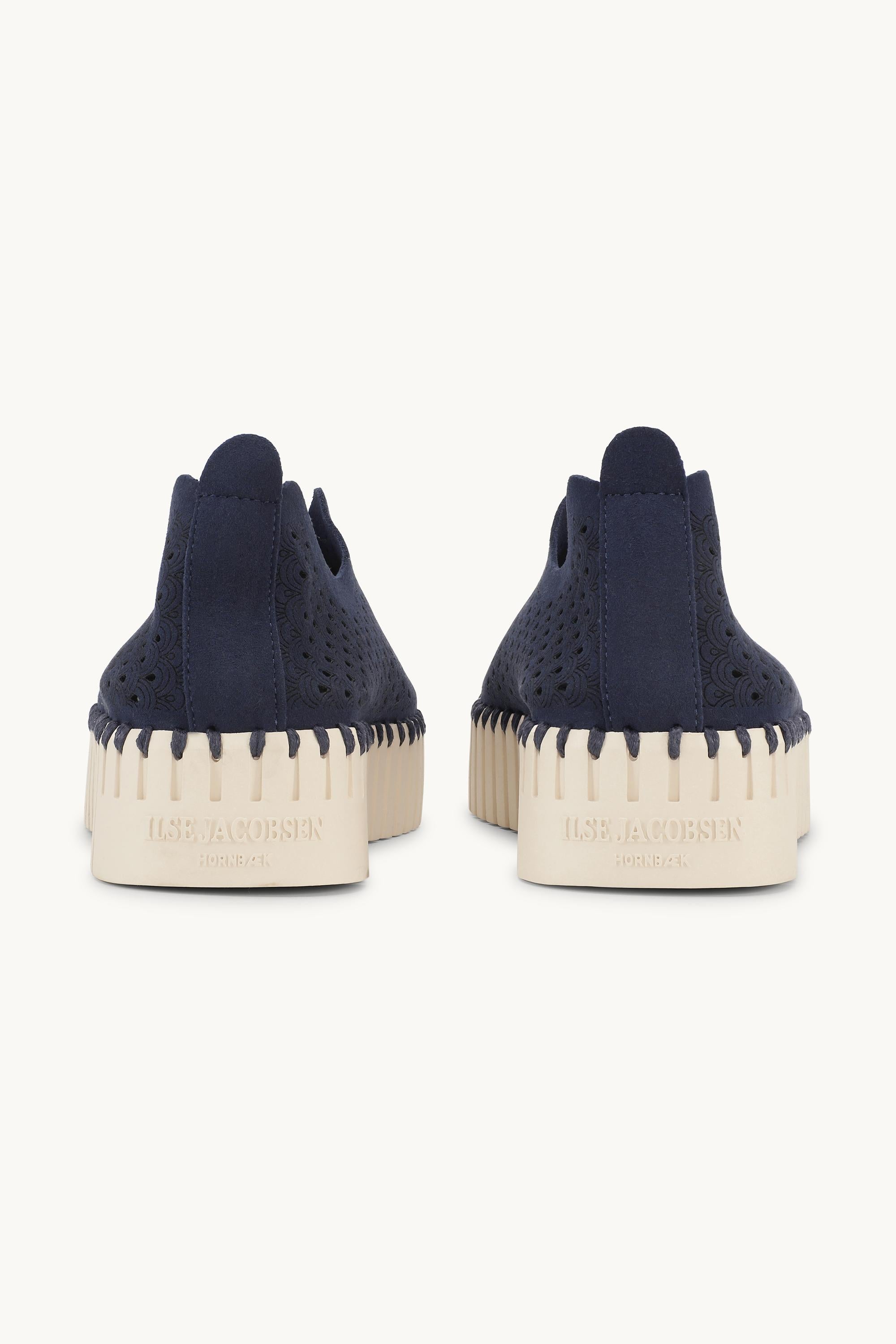 Platform Tulip Flats - Dark Indigo