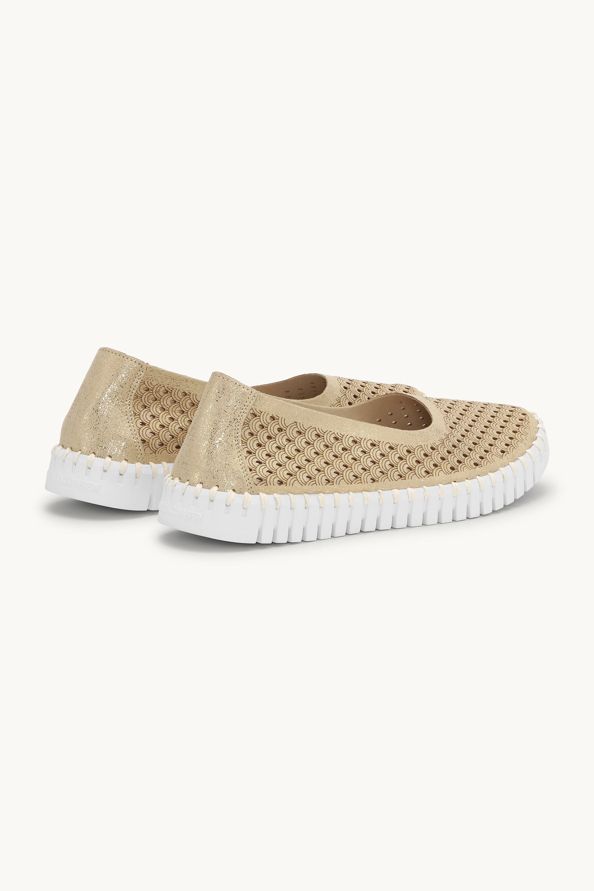 Ballerina Glitter - Platin White