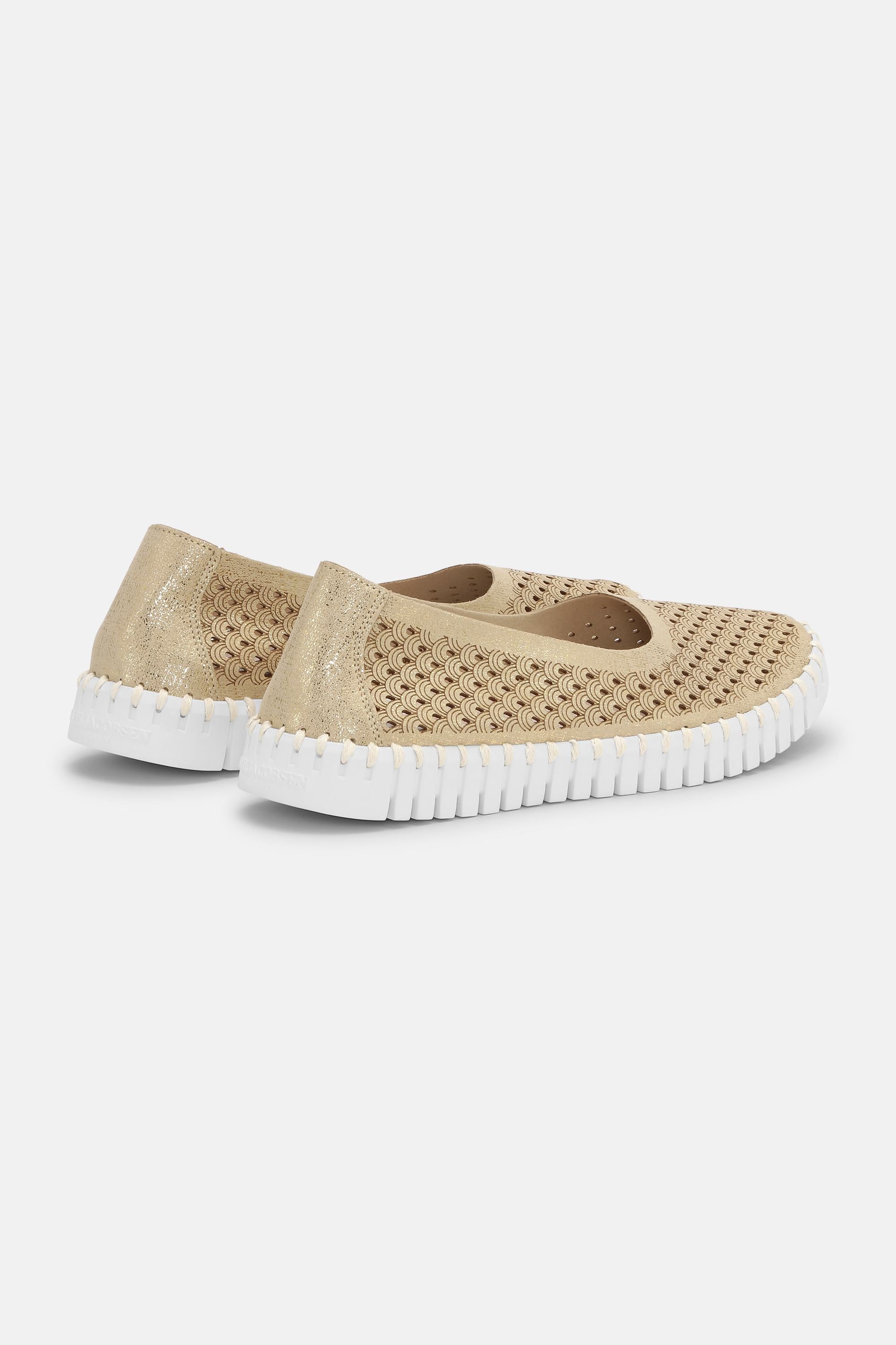 Ballerina Glitter - Platin White