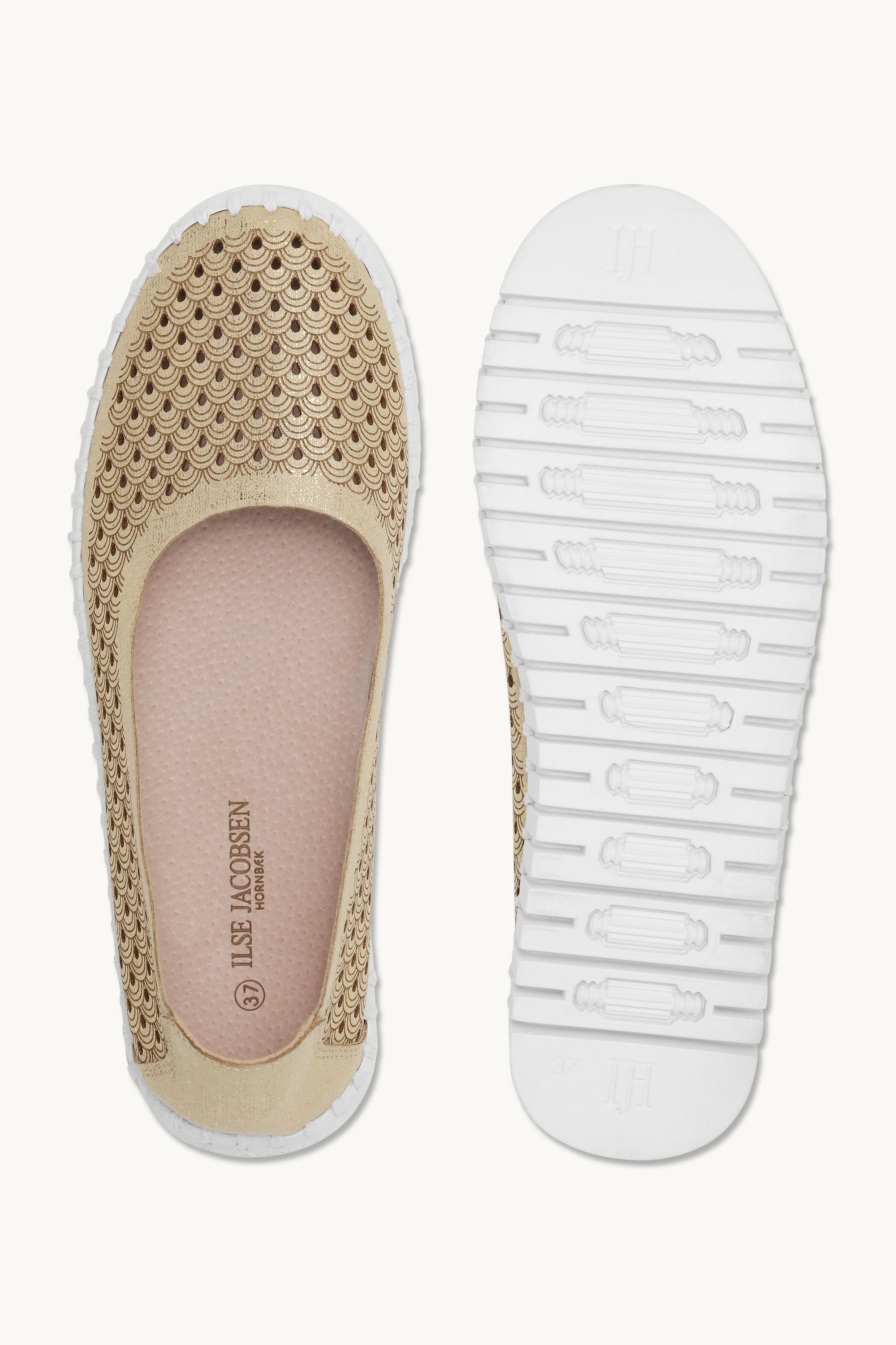 Ballerina Glitter - Platin White