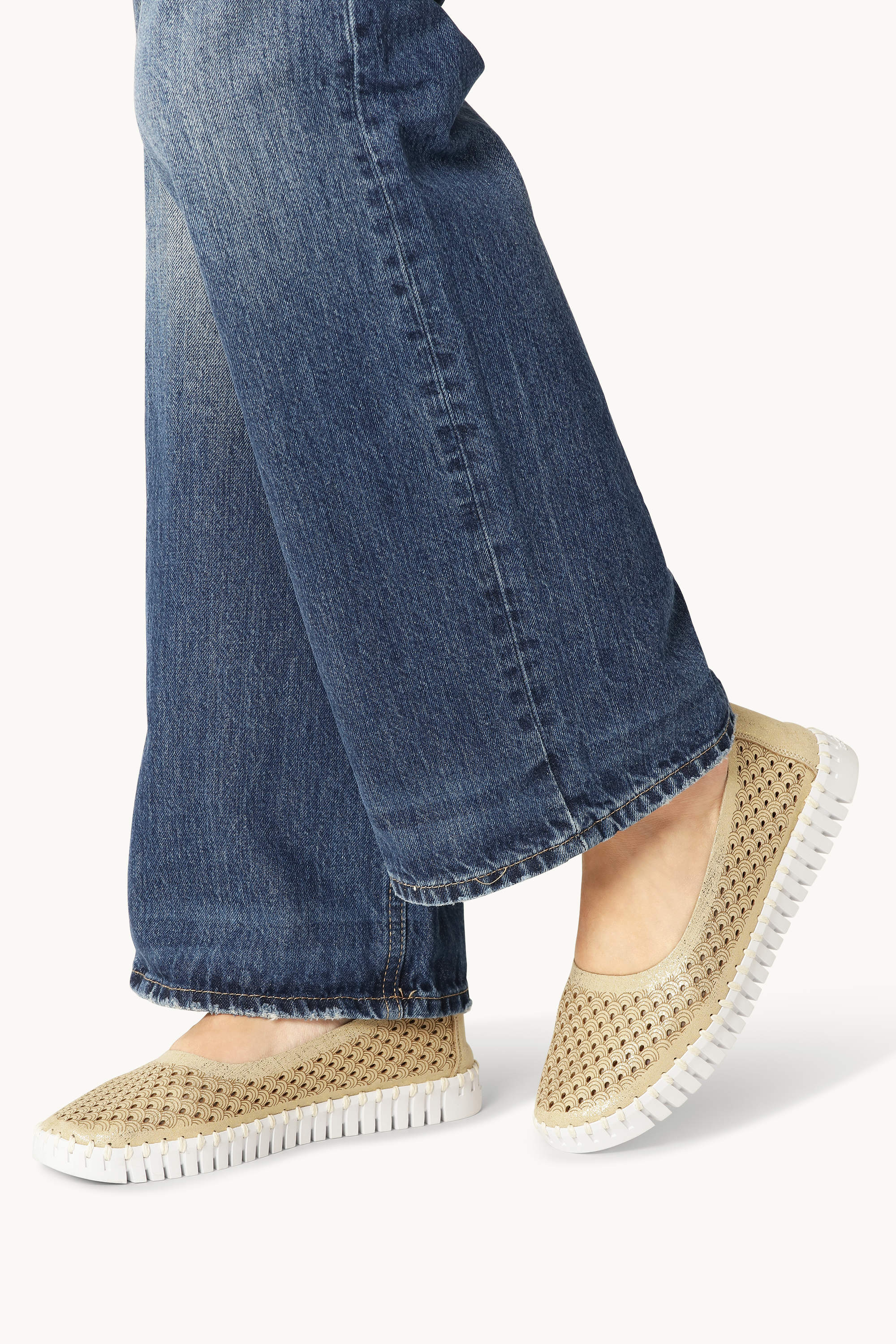 Ballerina Glitter - Platin White