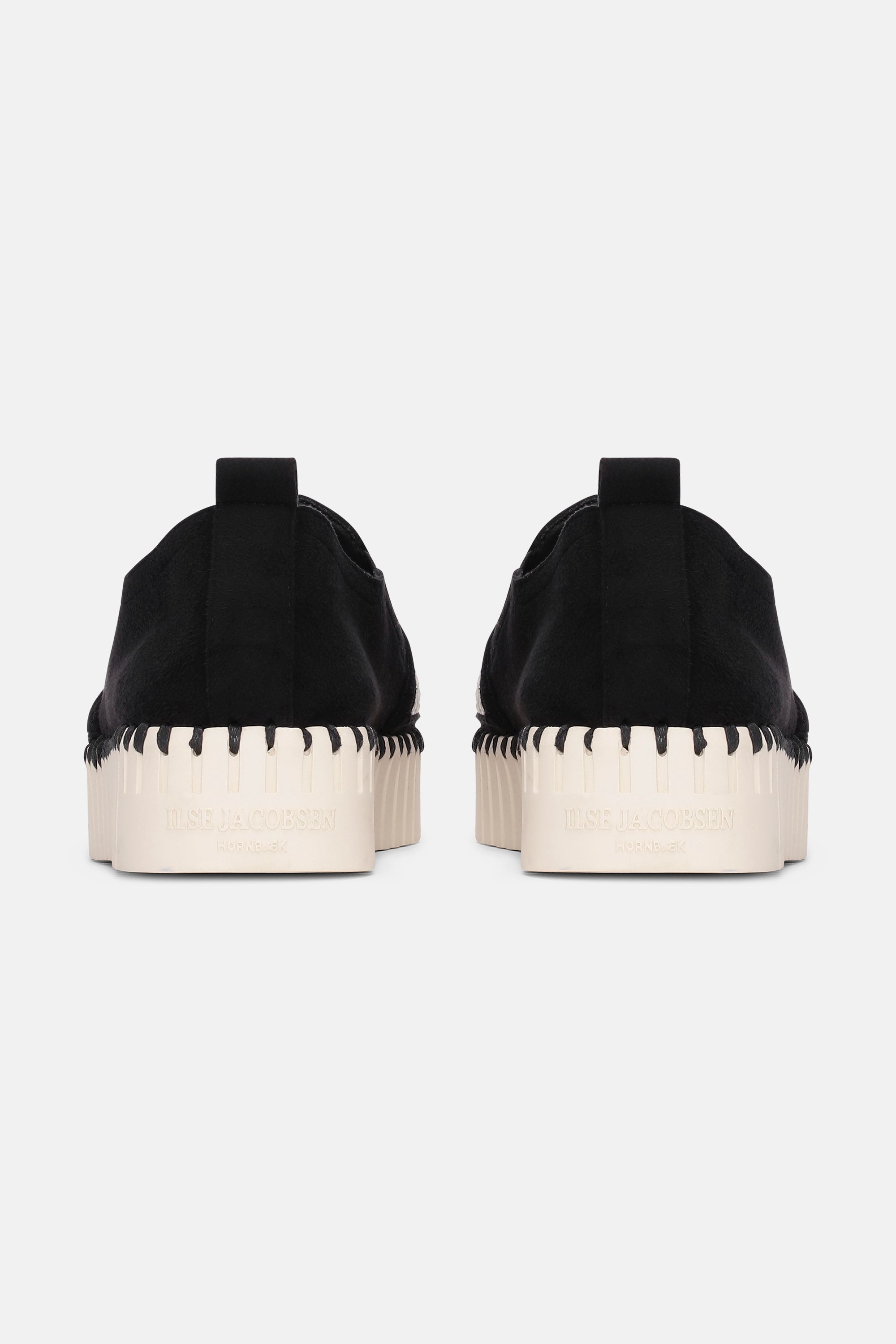 Platform Tulip Flats - Black