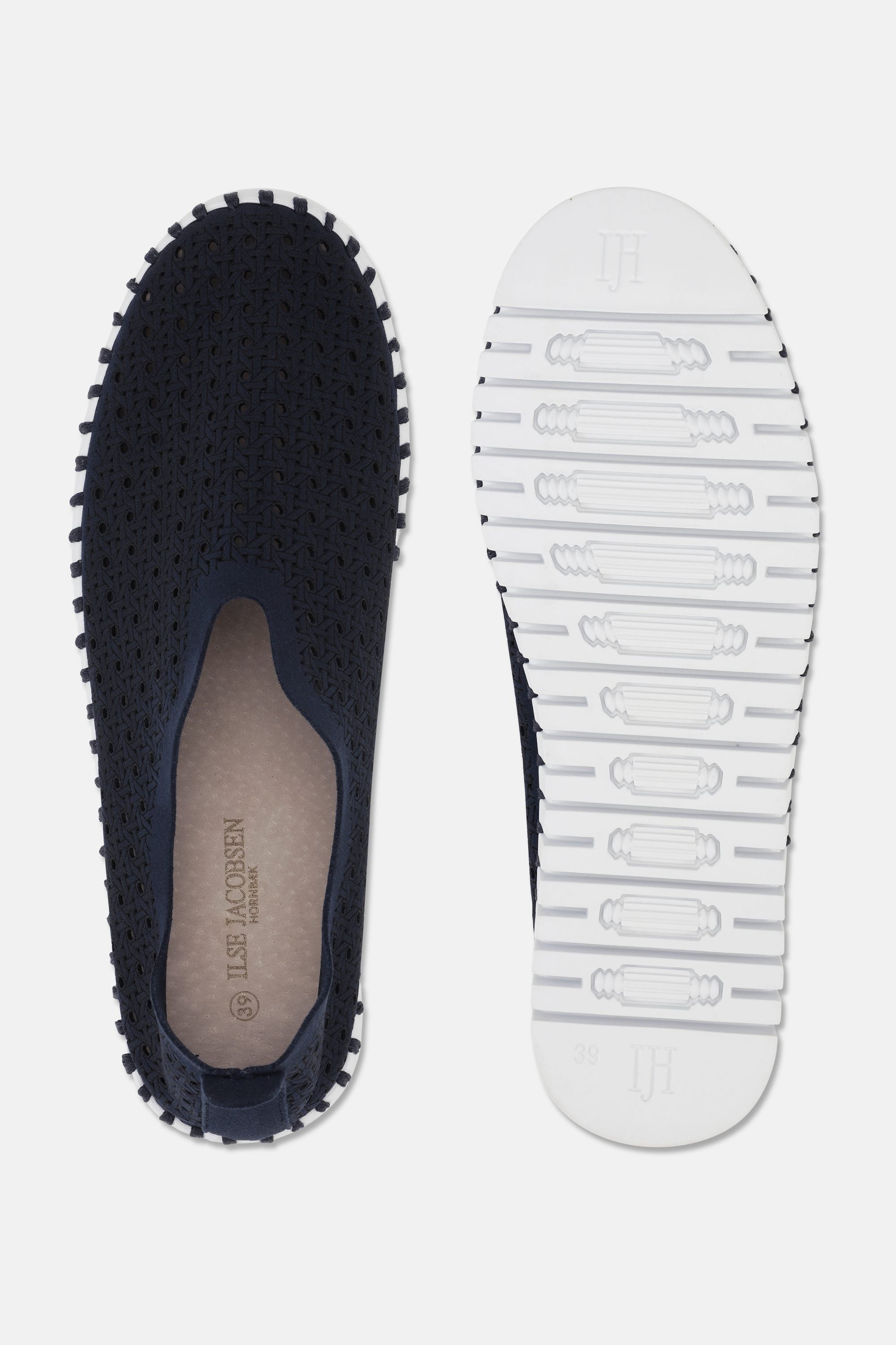 Tulip Flats - Dark Indigo White