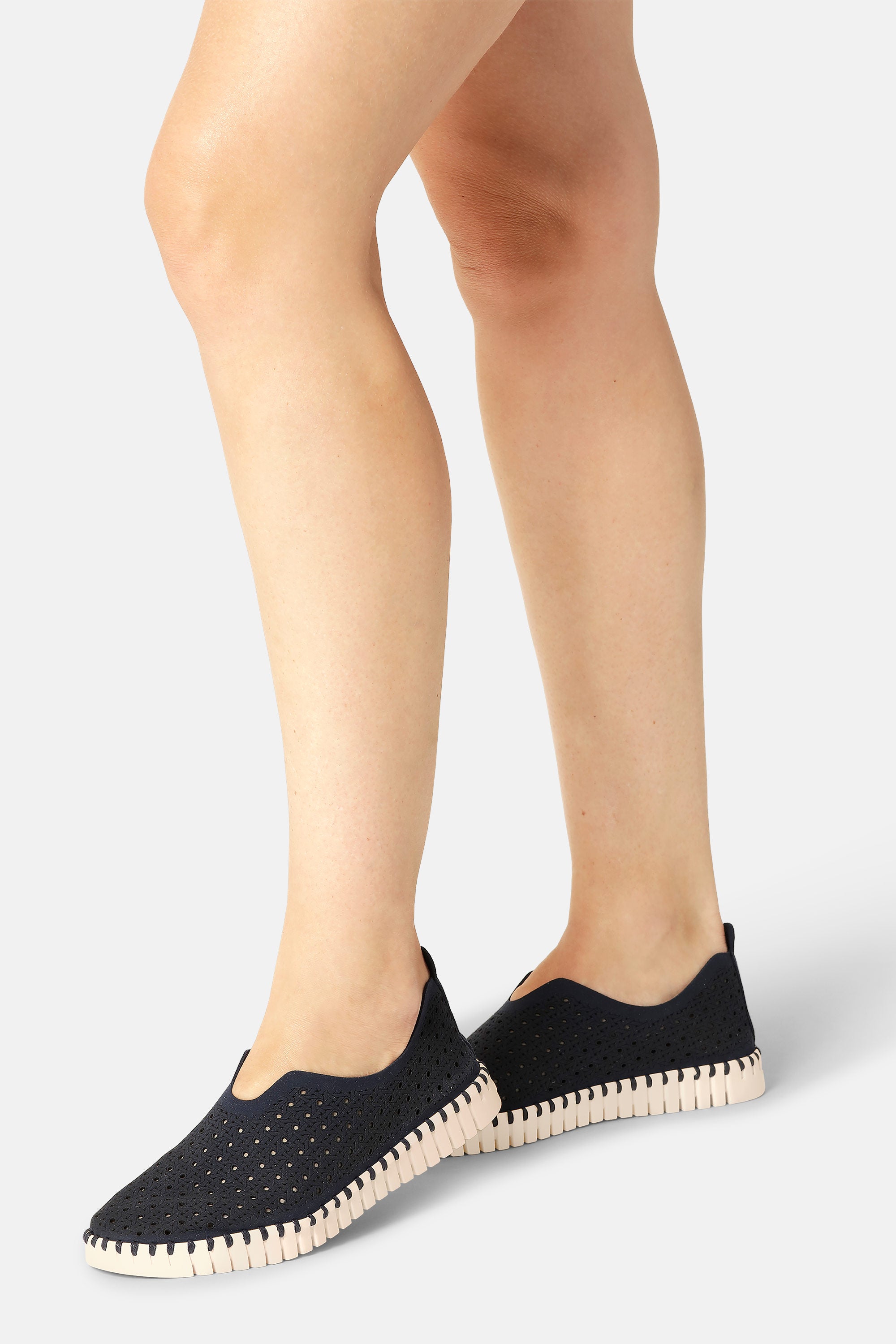 Tulip Flats - Dark Indigo Pearled Ivory