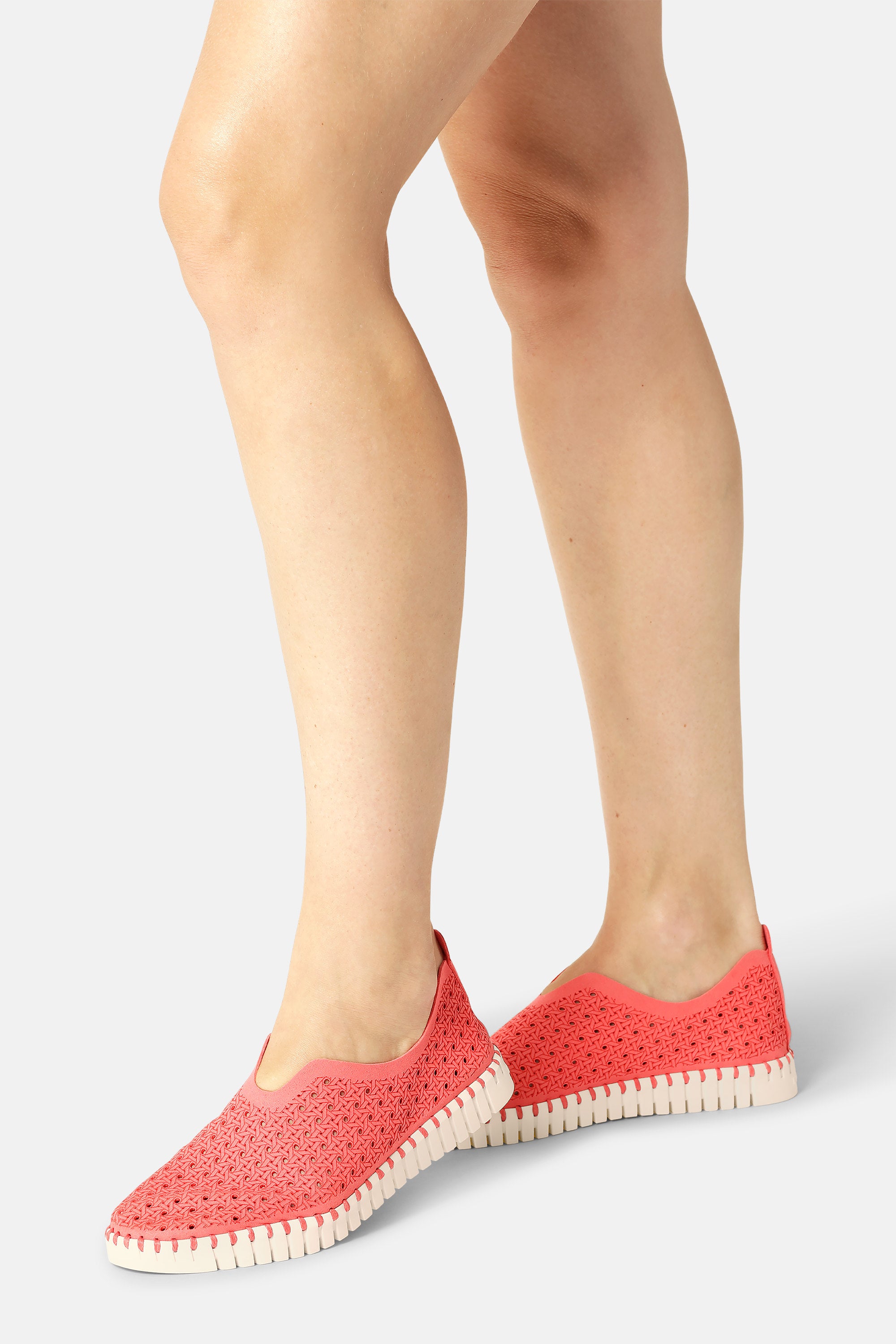 Tulip Flats - Raspberry Pearled Ivory