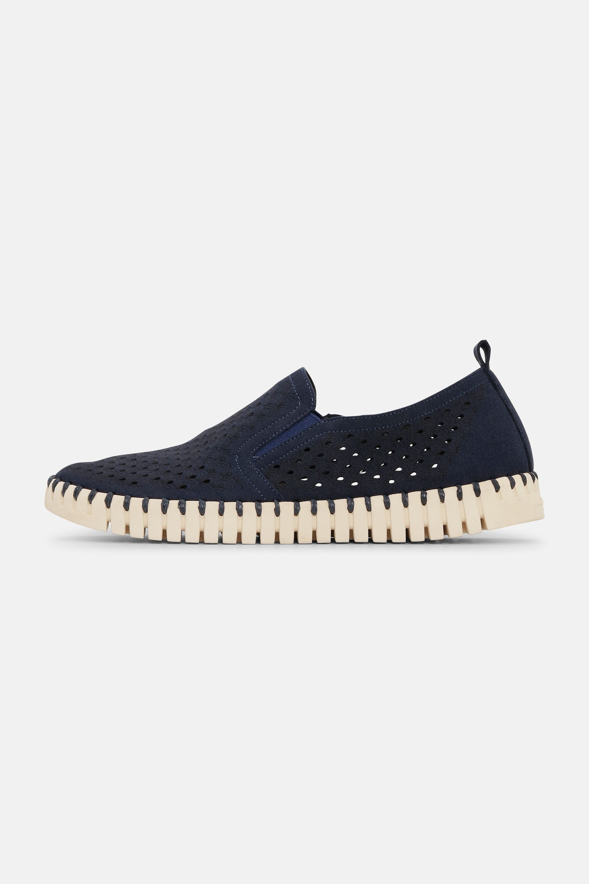 Tulip Flats - Dark Indigo Pearled Ivory