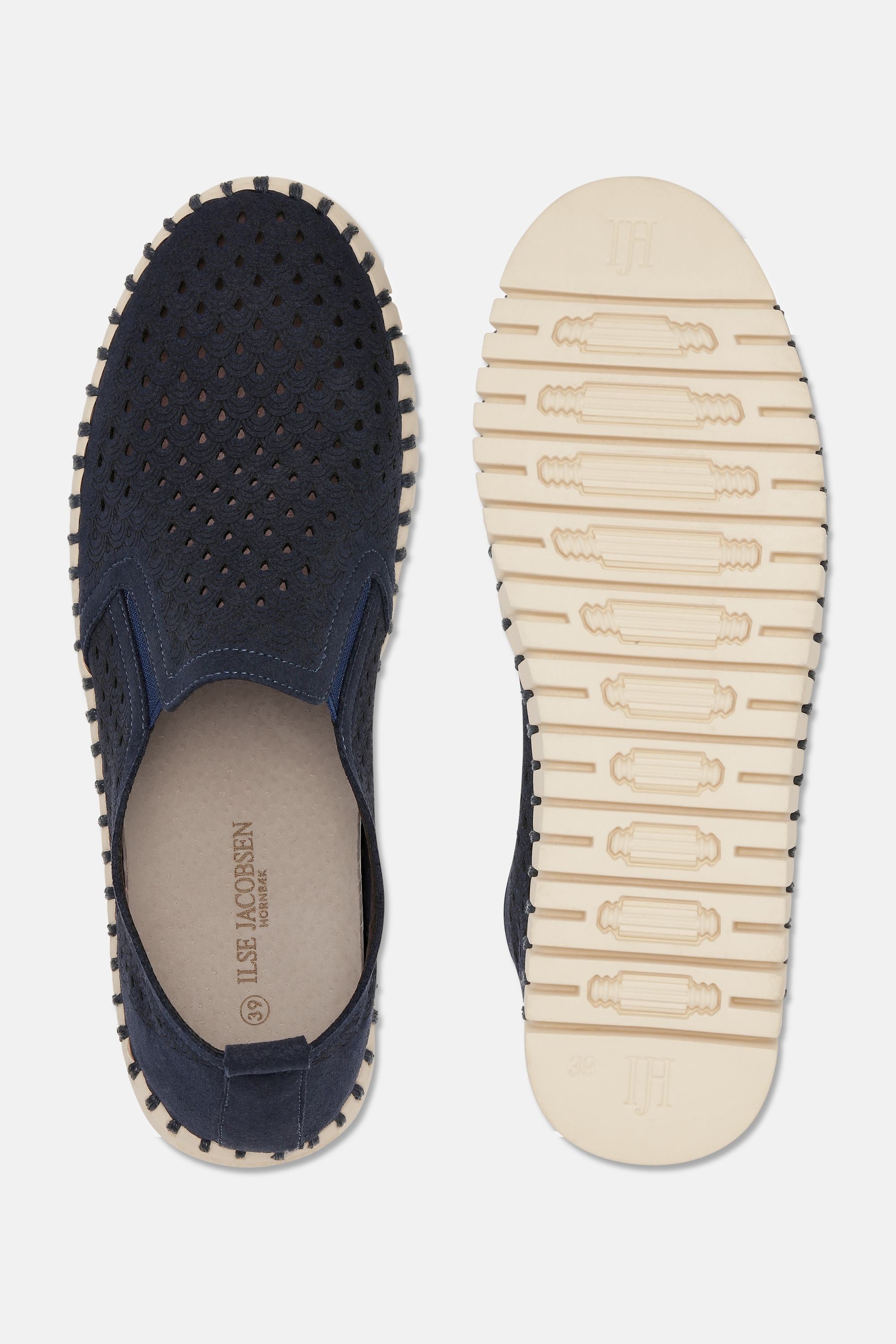 Tulip Flats - Dark Indigo Pearled Ivory