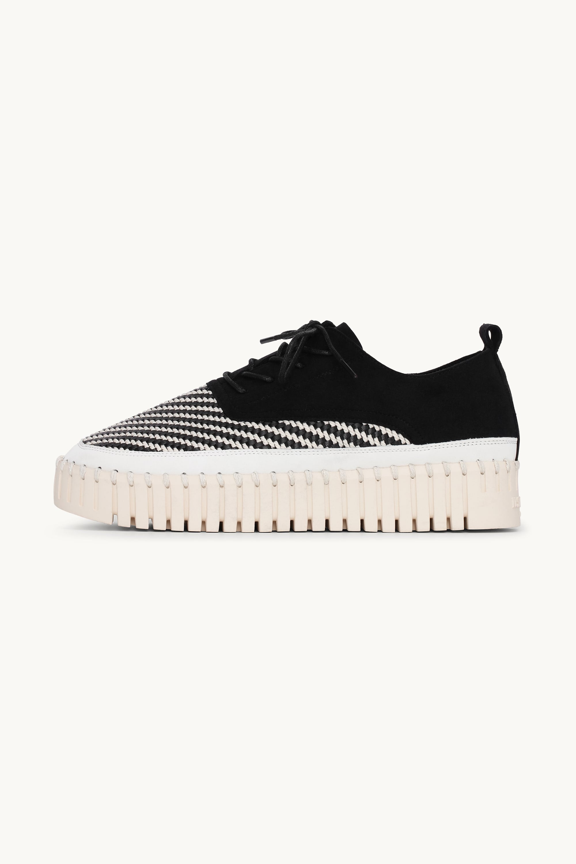 Tulip Flats With Laces - Black