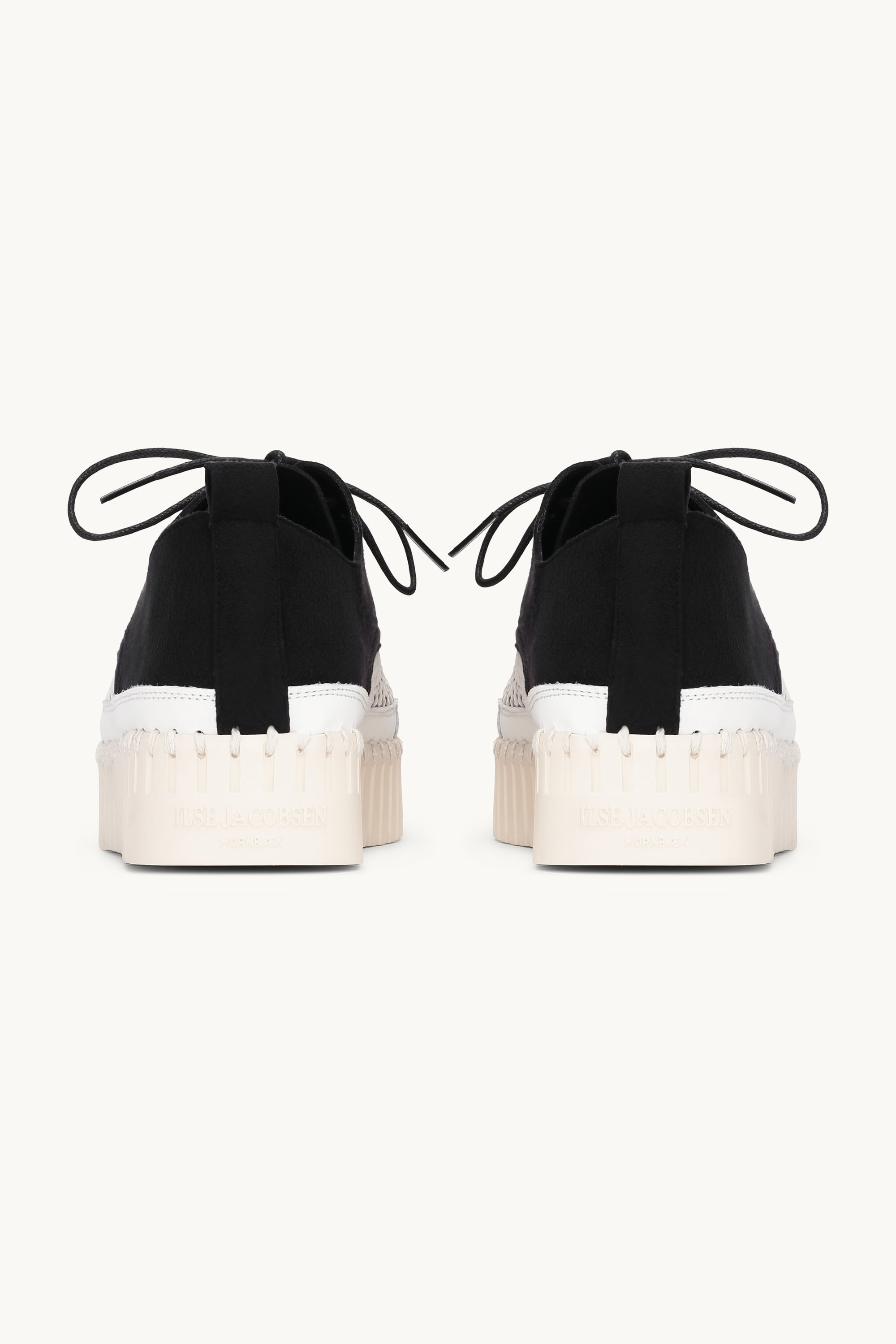 Tulip Flats With Laces - Black