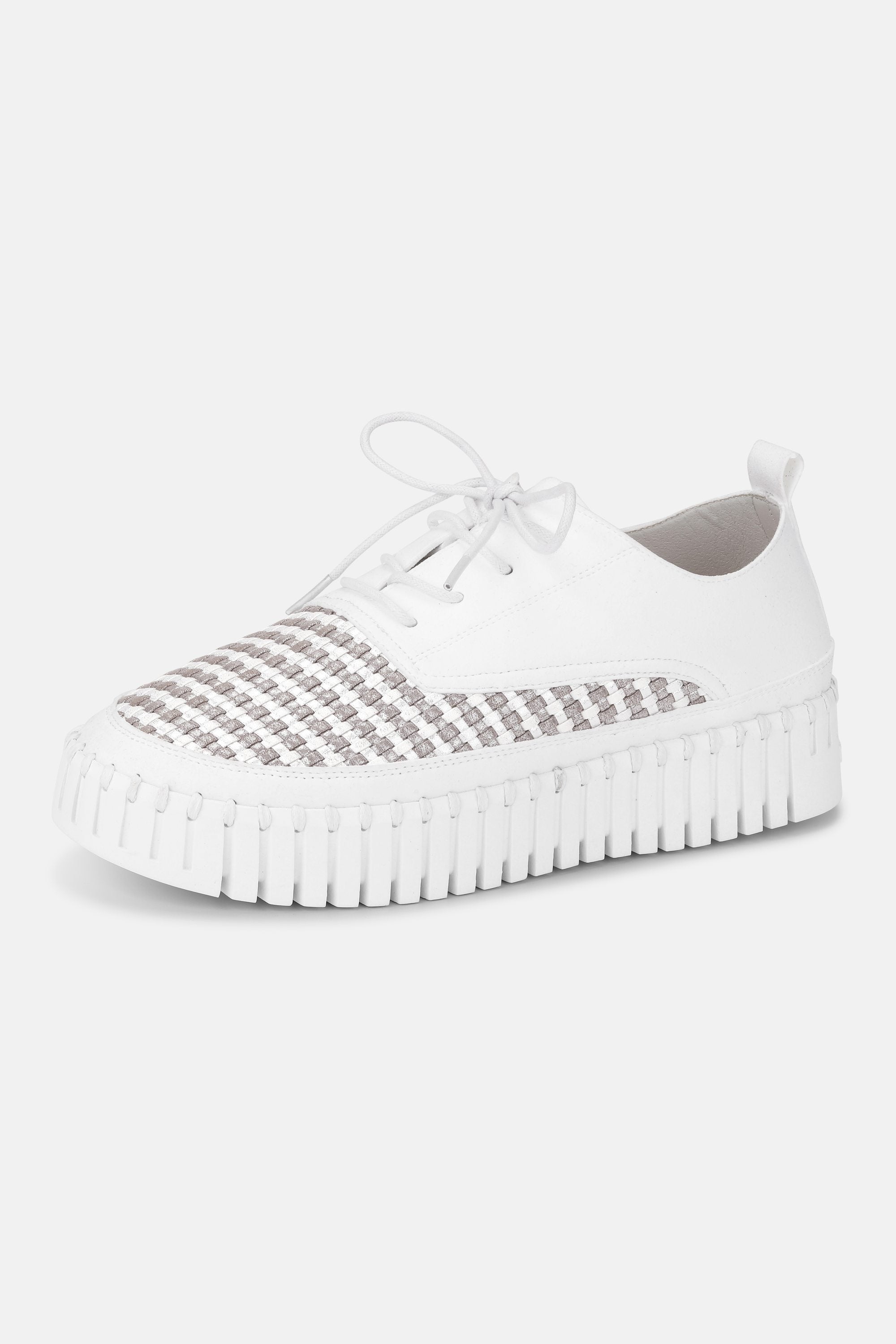 Tulip Flats With Laces - White White