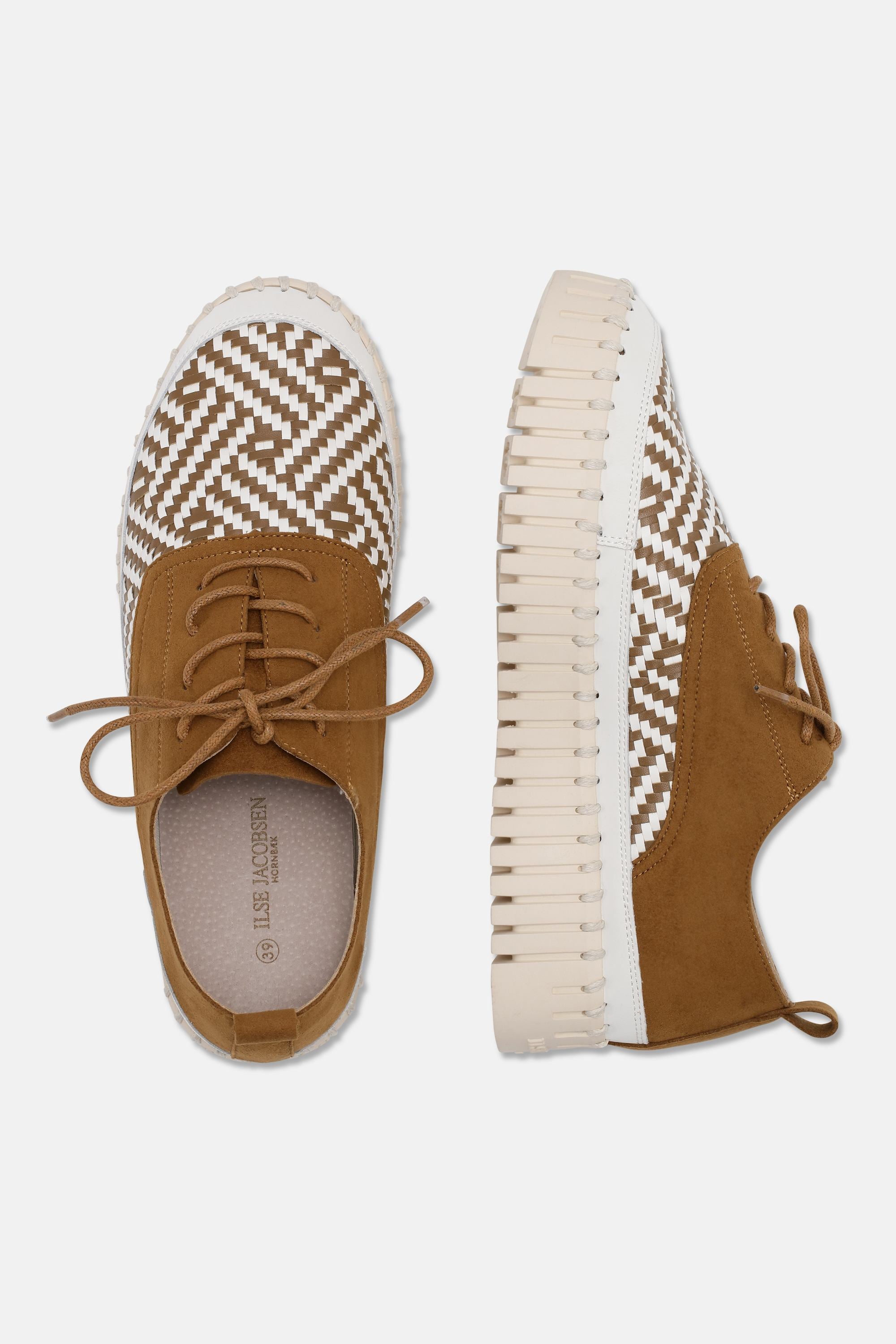 Tulip Flats With Laces - Cashew