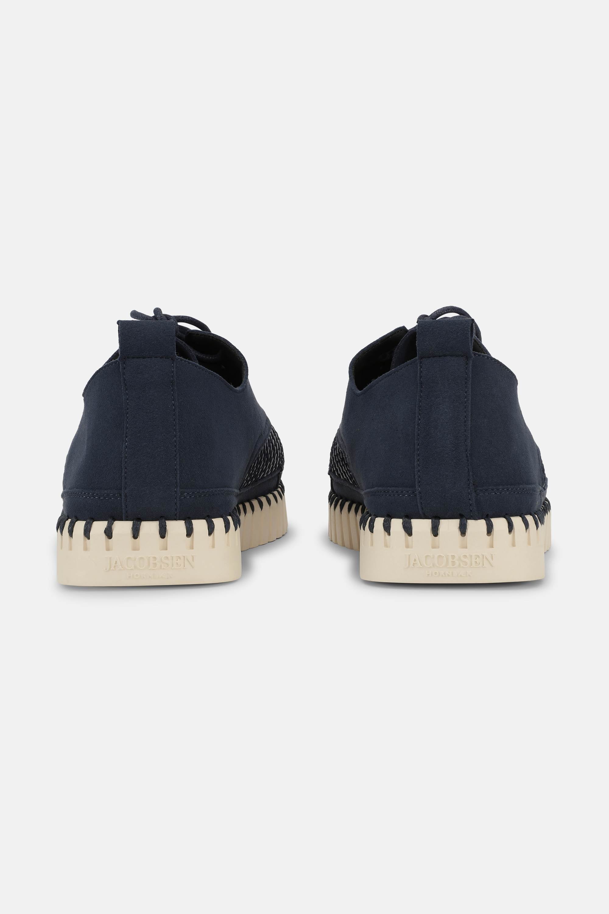 Men's Shoes With Laces - Dark Indigo Pearled Ivory