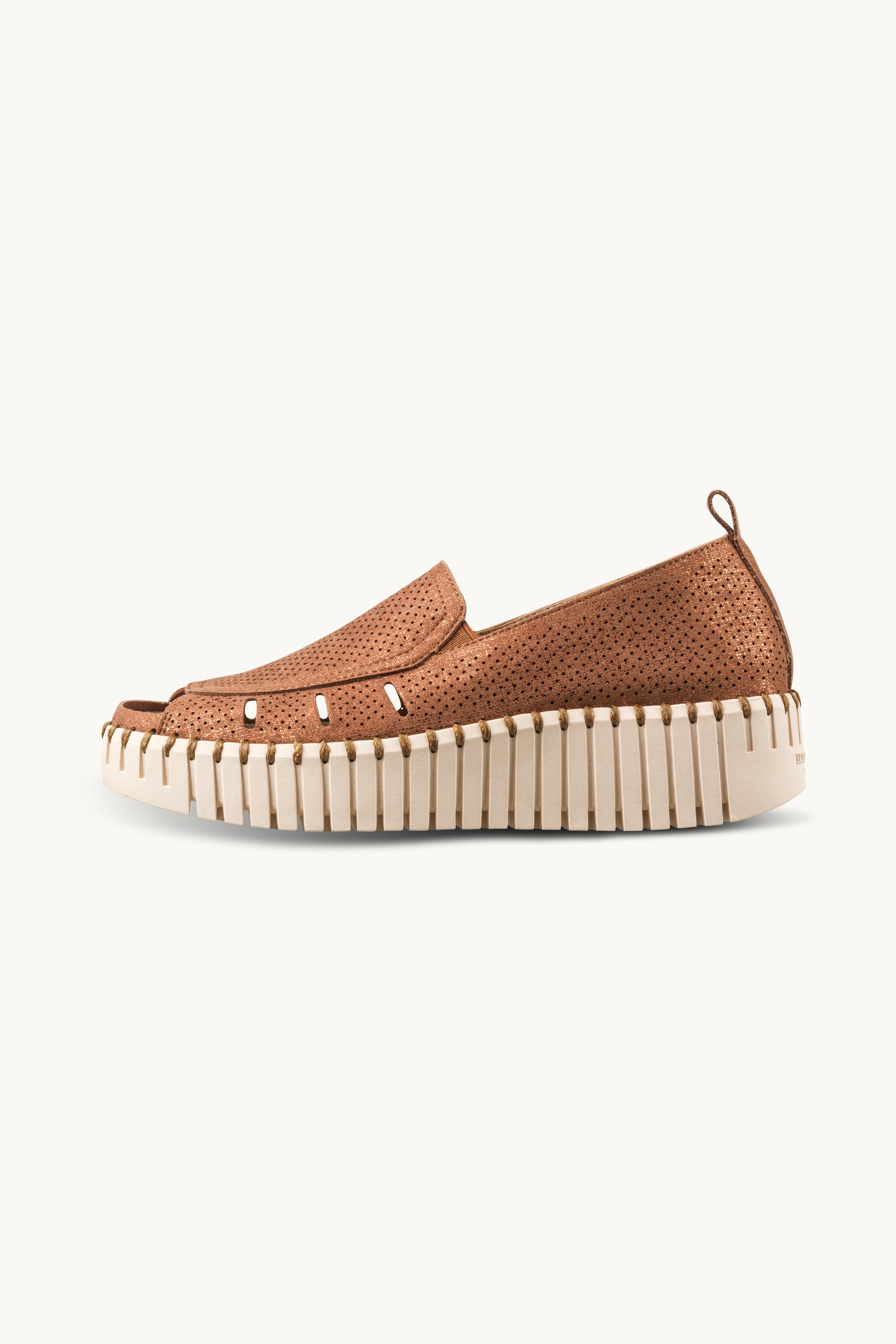 Tulip Sandal in Glitter - Nougat Pearled Ivory