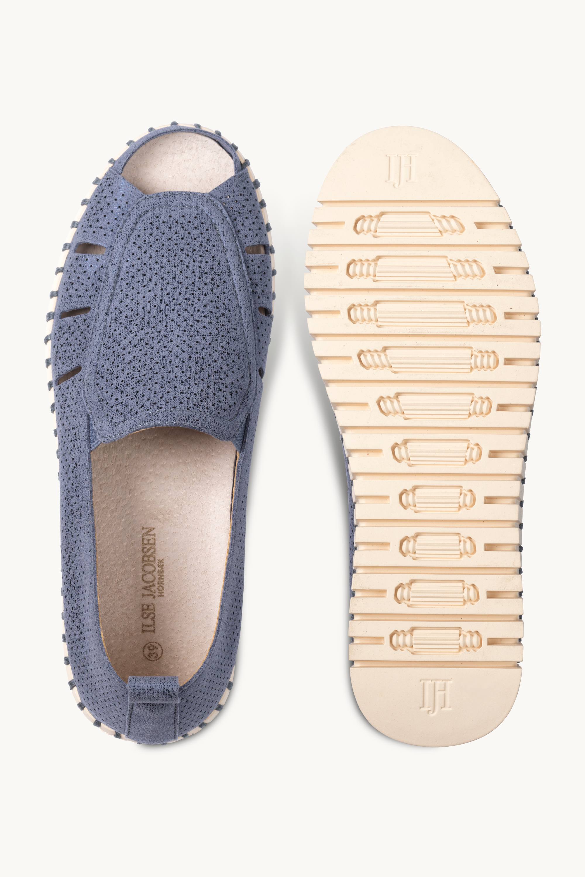 Tulip Sandal in Glitter - Ombre Blue Pearled Ivory