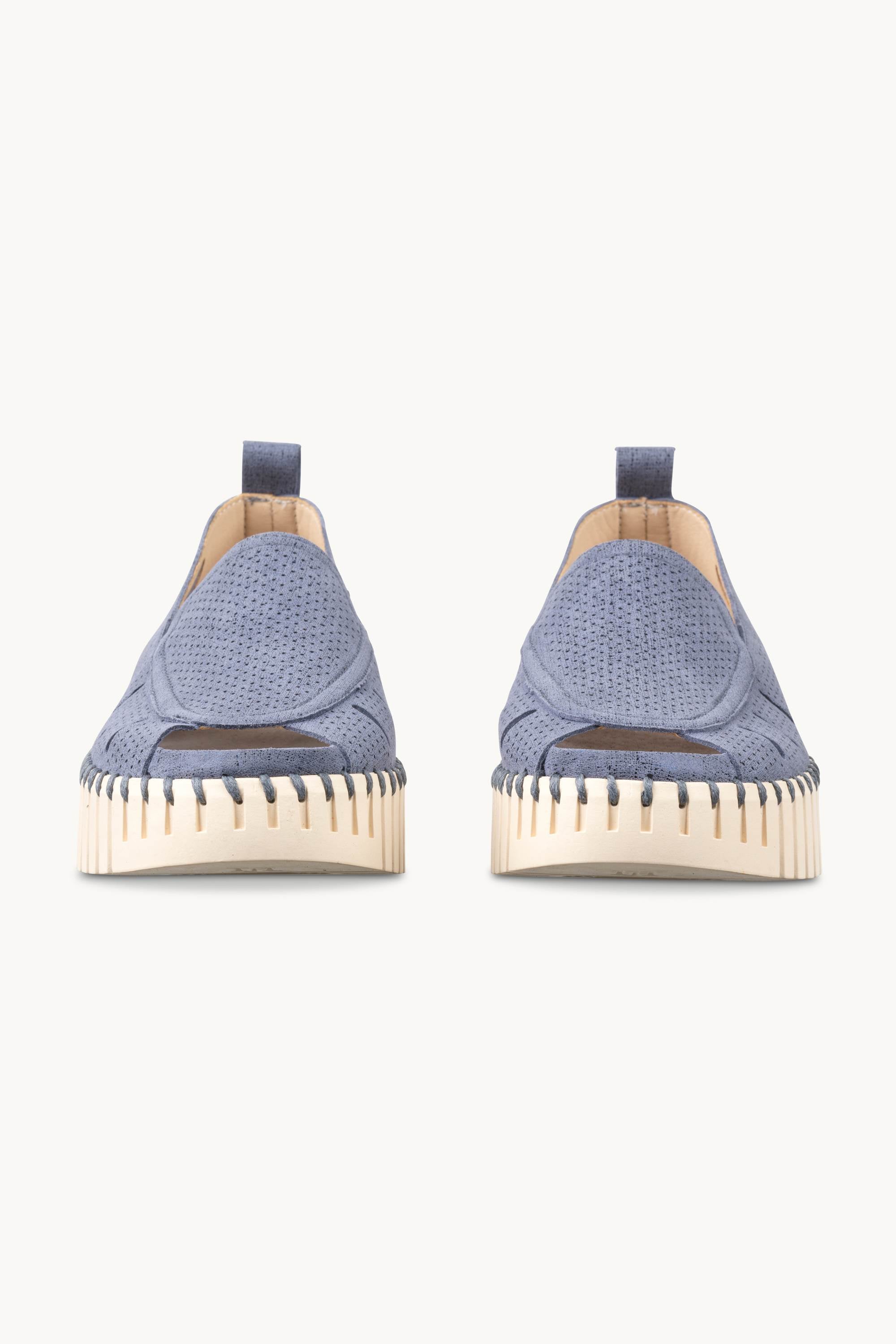 Tulip Sandal in Glitter - Ombre Blue Pearled Ivory