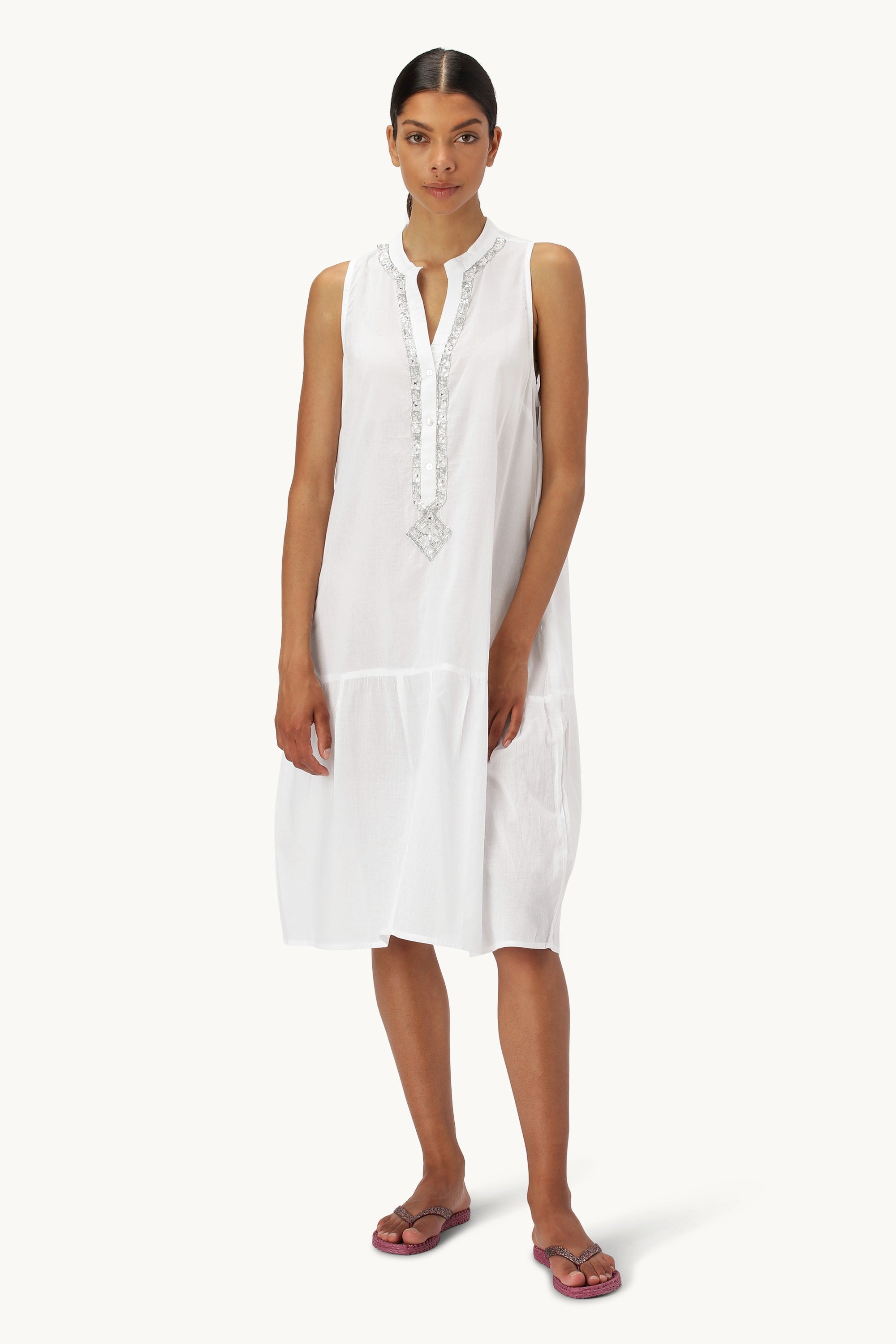 Midi Dress - White
